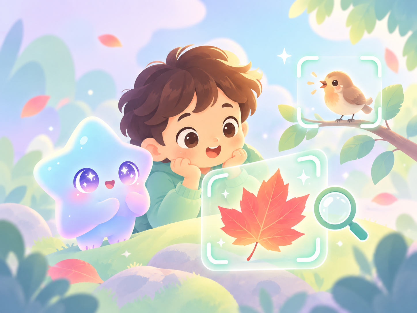 WhySy recognizing a bird and a leaf