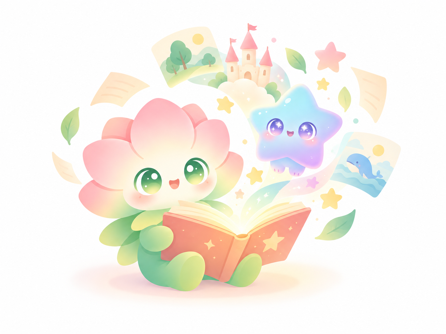 YoYo opening a magical storybook with WhySy